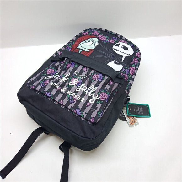 Nightmare Before Christmas Backpack Licensed Jack and Sally Now and Forever - Picture 2 of 6